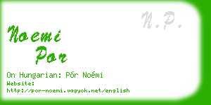 noemi por business card